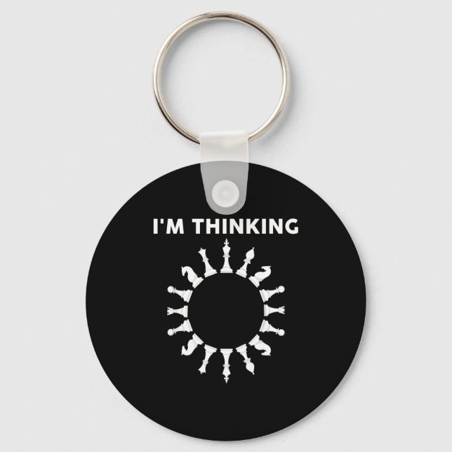 Cool Chess Art For Men Women Kids Chess Player Che Key Ring (Front)