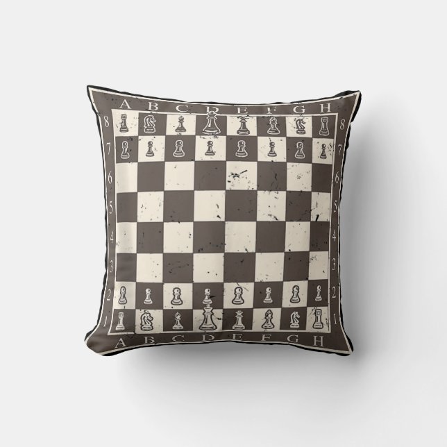 Cool Chess Board Halloween Costume  Funny Lazy Cushion (Front)