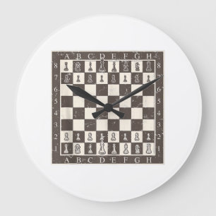 Cool Chess Board Halloween Costume Funny Lazy DIY Large Clock