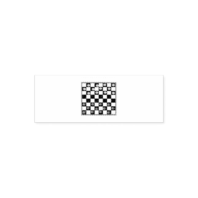 Cool Chess Board Halloween Costume  Funny Lazy DIY Self-inking Stamp (Design)