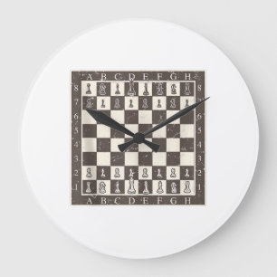 Cool Chess Board Halloween Costume  Funny Lazy Large Clock