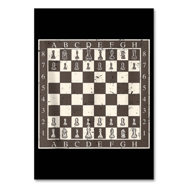 Cool Chess Board Halloween Costume  Funny Lazy Table Number (Front)