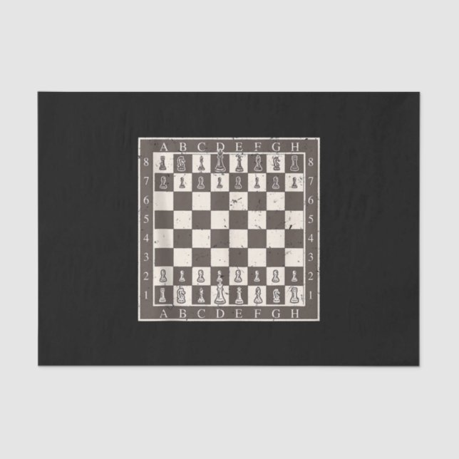 Cool Chess Board Halloween Costume  Funny Lazy Tissue Paper (Front)