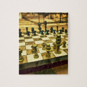 Cool Chess Board with Nuts and Bolts Jigsaw Puzzle