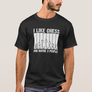 Cool Chess Lovers Art For Men Women Board Game Che T-Shirt