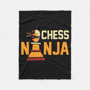 Cool Chess Ninja Chess Lovers Gift Fleece Blanket