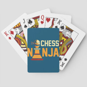 Cool Chess Ninja Chess Lovers Gift Playing Cards