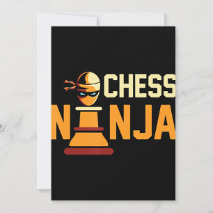 Cool Chess Ninja Chess Lovers Gift Thank You Card