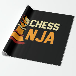 Cool Chess Ninja Chess Lovers Gift Wrapping Paper