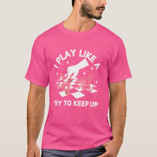 Cool Chess Player Art For Women Girls Kids Chess L T-Shirt