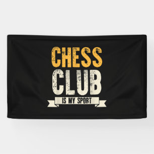 Cool Chess Player Lover Birthday Gift Chess Club Banner