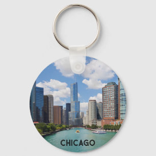 Cool Chicago River Key Ring