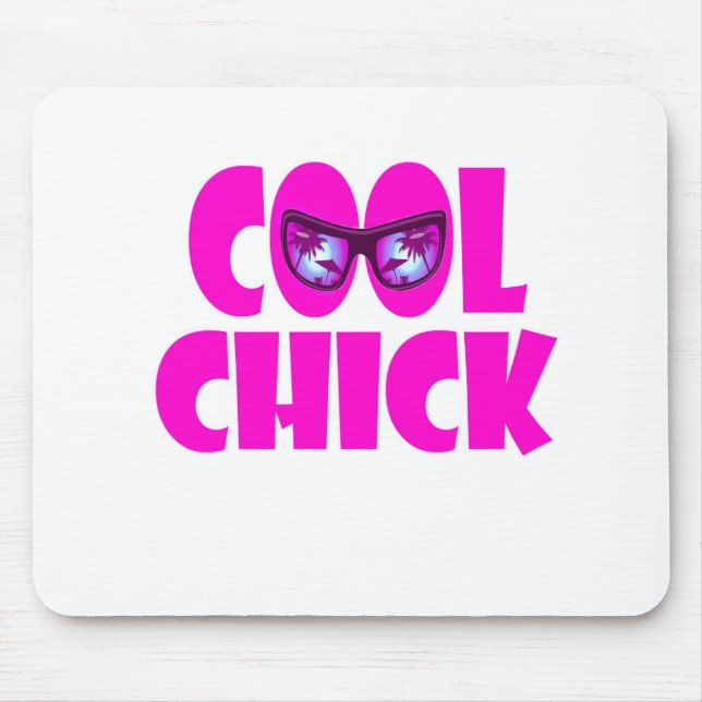 cool chick mouse pad (Front)