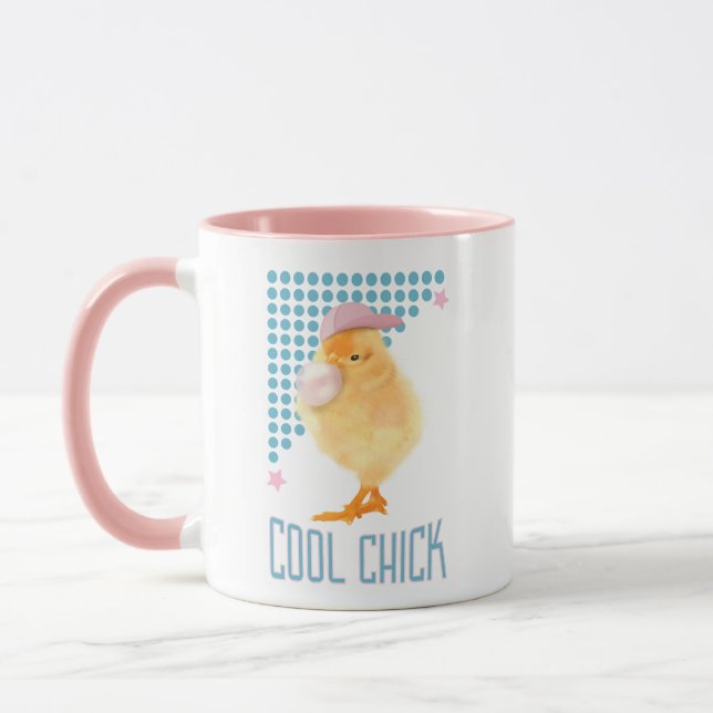 Cool Chick Retro Style Mug (Left)