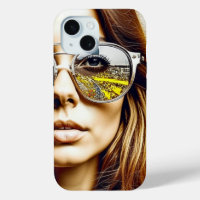 Cool Chick with Reflection of a Musical Festival 