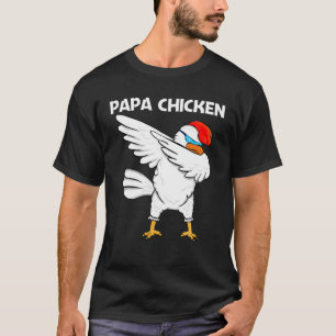 Cool Chicken Design For Men Dad Rooster Animal Bir T-Shirt