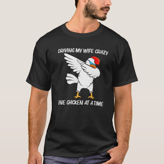 Cool Chicken Design For Men Dad Rooster Animal Bir T-Shirt (Front)