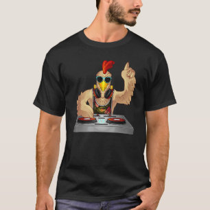Cool Chicken Dj  Party Animal Music Mixer T-Shirt