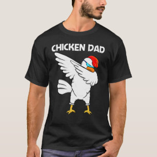 Cool Chicken For Dad Men Rooster Animal Bird T-Shirt