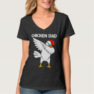 Cool Chicken For Dad Men Rooster Animal Bird T-Shirt