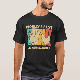 Cool Chicken For Grandpa Rooster Hen Lover Chicken T-Shirt