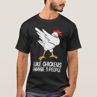 Cool Chicken For Men Women Dabbing Domestic Fowl P T-Shirt