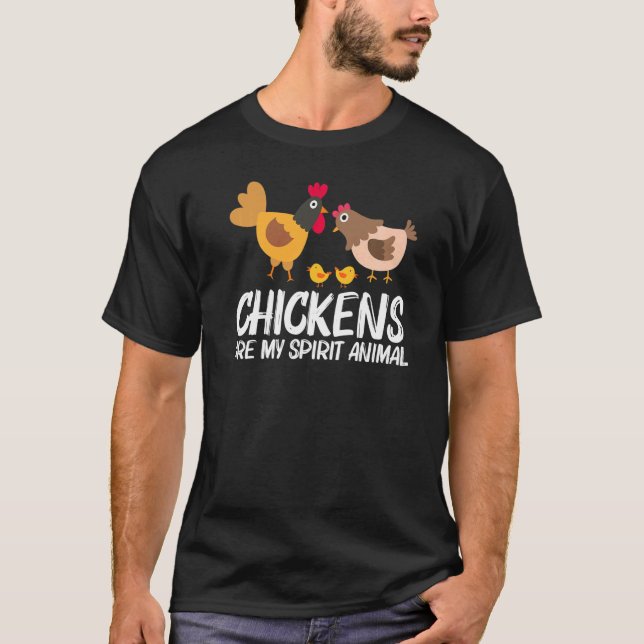 Cool Chicken For Men Women Rooster Hen Chicks Poul T-Shirt (Front)
