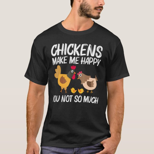 Cool Chicken For Men Women Rooster Hen Chicks Poul T-Shirt (Front)