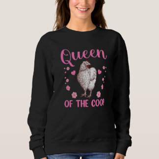 Cool Chicken For Women Girls Chicken Lady Rooster  Sweatshirt