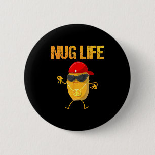 Cool Chicken Nugget Art For Boys Kids Chicken Nugg 6 Cm Round Badge