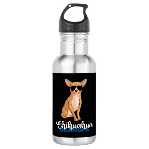 Cool Chihuahua Grandpa Dog Lover 532 Ml Water Bottle