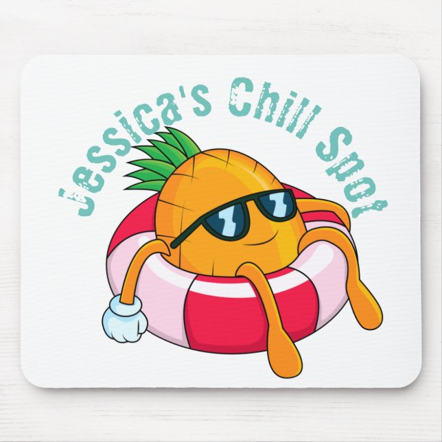 Cool Chill Pineapple Mouse Mat (Front)