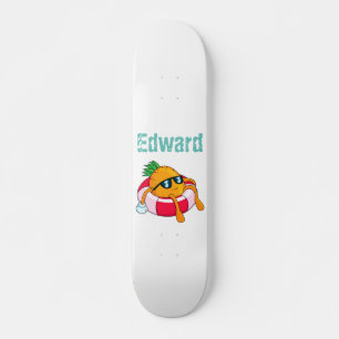 Cool Chill Pineapple Skateboard