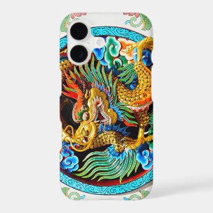 Cool chinese colourful dragon paint lotus flower
