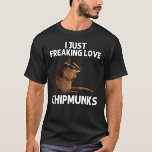 Cool Chipmunk For Men Women Squirrel Whisperer Ro T-Shirt