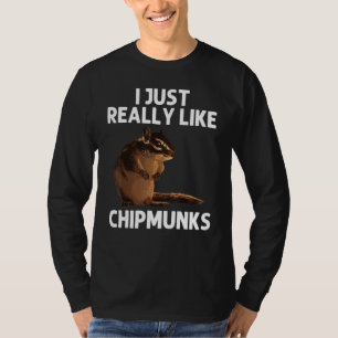 Cool Chipmunk For Men Women Squirrel Whisperer Ro T-Shirt