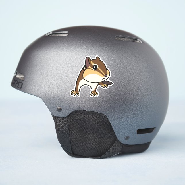 Cool Chippy Chipmunk Sticker! クールなシマリスのステッカー！ (Helmet Side)