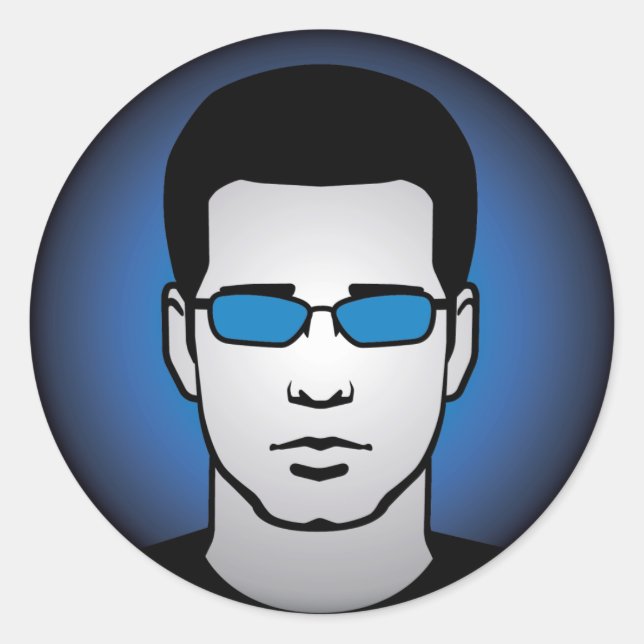 Cool Chris Head Sticker (Front)