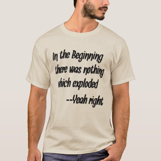 Cool Christian T-shirts Big Bang Theory Disclaimer (Front)