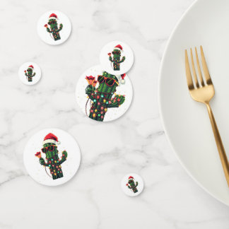 Cool Christmas Cactus with Amaryllis Confetti