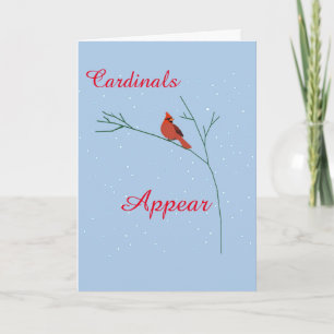 Cool Christmas Cardinal Night Holiday Card