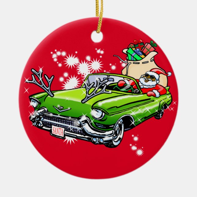 Cool Christmas! Ceramic Tree Decoration (Front)
