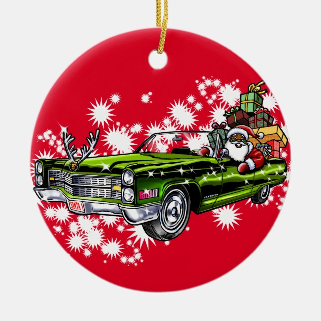 Cool Christmas! Ceramic Tree Decoration (Front)
