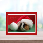 Cool Christmas Guinea Pig Post Card<br><div class="desc">Christmas postcards are a great way to send a holiday greeting.  If you love guinea pigs,  this postcard would be just perfect for your holiday greetings.  Copyright Cool Cavy Guinea Pig Shop</div>