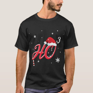 Cool Christmas HO-3 Santa Hat Funny T-Shirt