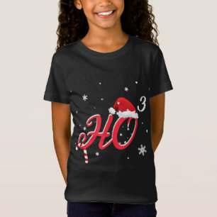 Cool Christmas HO-3 Santa Hat Funny T-Shirt