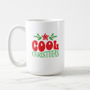 Cool Christmas Mug – Retro Holiday Cheer in Red &