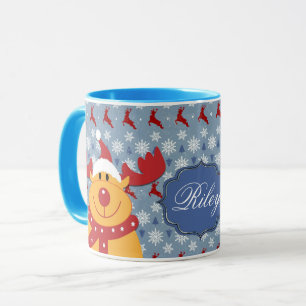 Cool Christmas Reindeer - Personalised Coffee Mug
