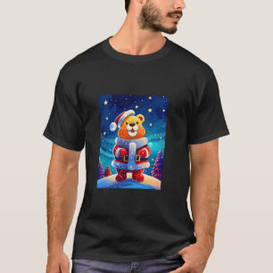 Cool Christmas Santa Clause Gummy Bear Candy in St T-Shirt