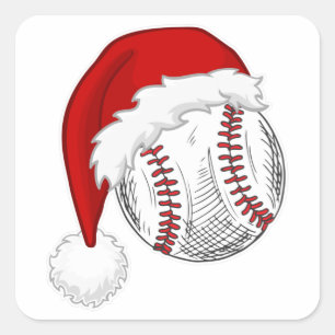 Cool Christmas shirt Baseball/Softball fan Square Sticker